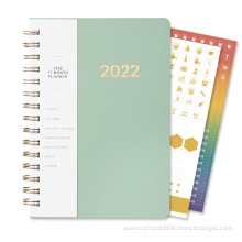 A5 spiral journal weekly daily notebook 2022 planner